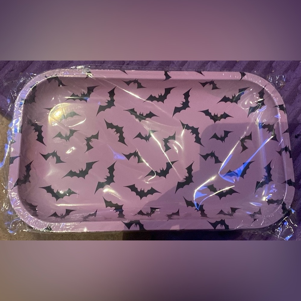 LUNA BATS PINK TRAY NEW CUTE PUNK GOTH sourpuss Halloween - Picture 2 of 4